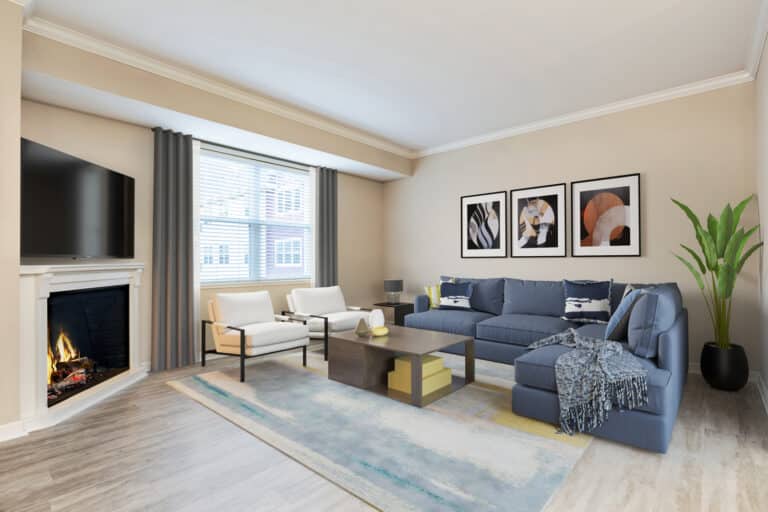 The spacious open-concept floor plans at our apartments in Woodbury MN.